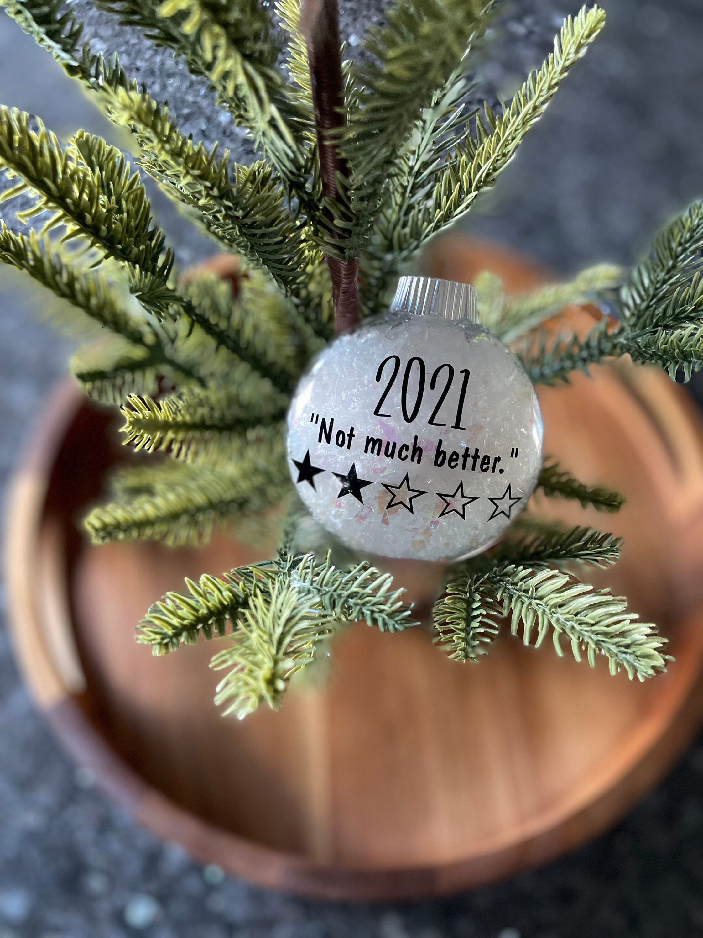 2021 Christmas Ornament 2021 Tree Ornament 5 Stars Etsy