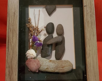 Pebble Picture Couple