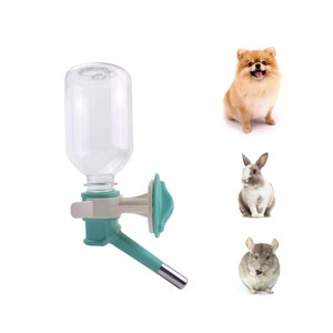 Choco Nose Patented No-Drip Rabbits Water Bottle for Chinchillas/Puppies/Toy Breed Dogs/Kittens 10.2 Fl oz. Leak-proof Nozzle 13mm (C528)
