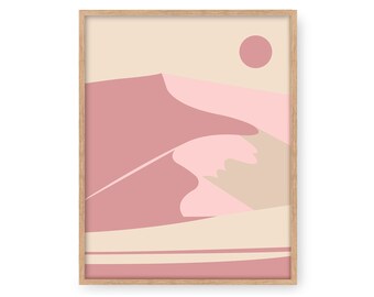 Desert Sunrise Print, Mountain Landscape, Southwest Decor