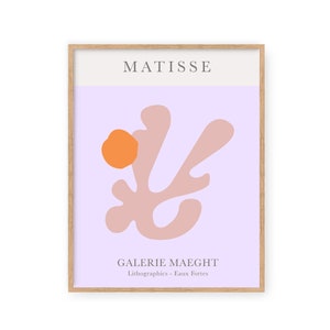 Matisse Cutout Poster, Henri Matisse Print, Matisse Exhibition Poster, Matisse Leaf ,wall art decor, Modern Remake, Abstract Art, Curves