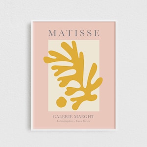 Henri Matisse Pink Poster, Galerie Maeght, Matisse Wall Art