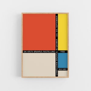 Bauhaus Exhibition Poster 1922 Bauhaus Art