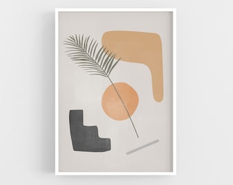 Mid Century Modern Art Print: Scandinavian Abstract Wall Art