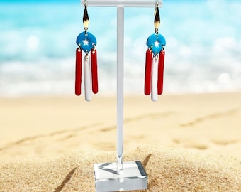 Puerto Rico - Brisas Del Mar Earrings, hypoallergenic