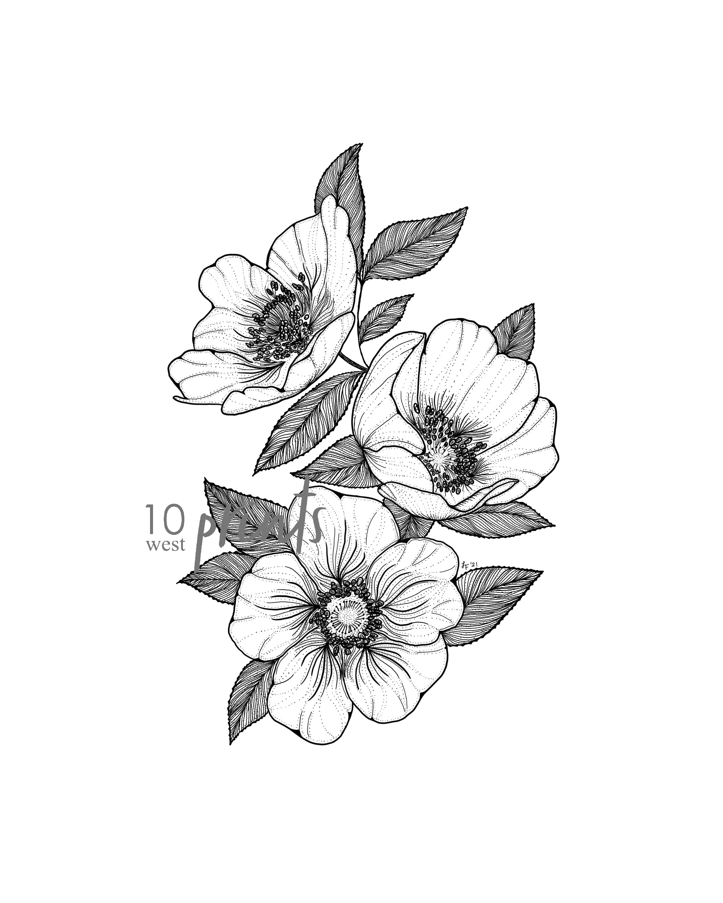 Georgia state flower tattoo
