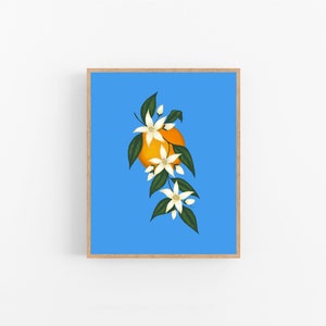 Orange Blossom Illustration / Printable / Art / Digital Download ...