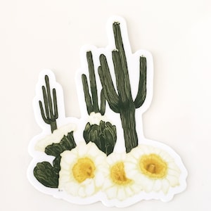 3&quot; Saguaro Cactus Vinyl Sticker / Waterproof Arizona Saguaro Cactus Decal / Saguaro Cactus / Cactus Decal Sticker / Arizona State Flower