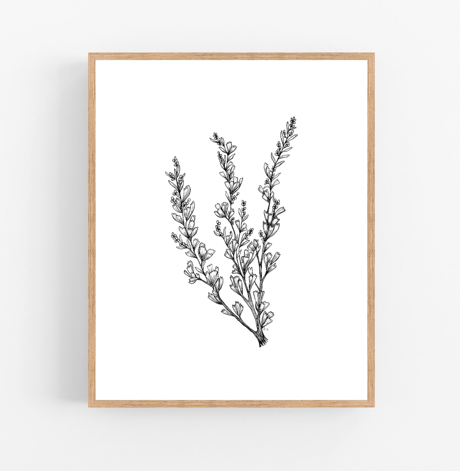 Sagebrush Ink Sketch Print / Printable / Art / Digital Etsy