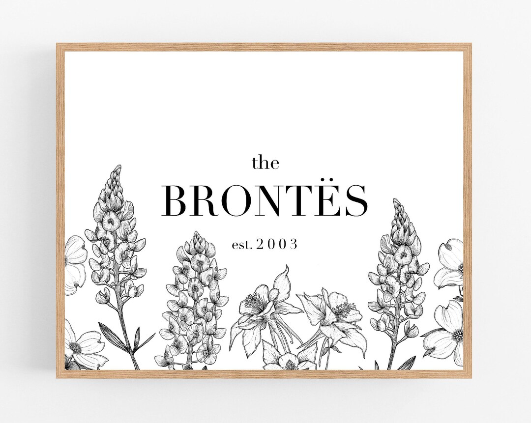 Custom Name State Flower Digital Download / Personalized State Flower ...