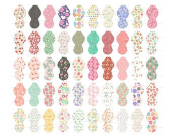 Chapstick Holder Designs | Bundle 50 Flower Designs | Sublimation Design | Digital Download | Clipart | Sublimation | Flower Pattern
