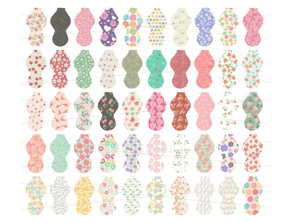 Chapstick Holder Designs Bundle 50 Flower Designs Sublimation