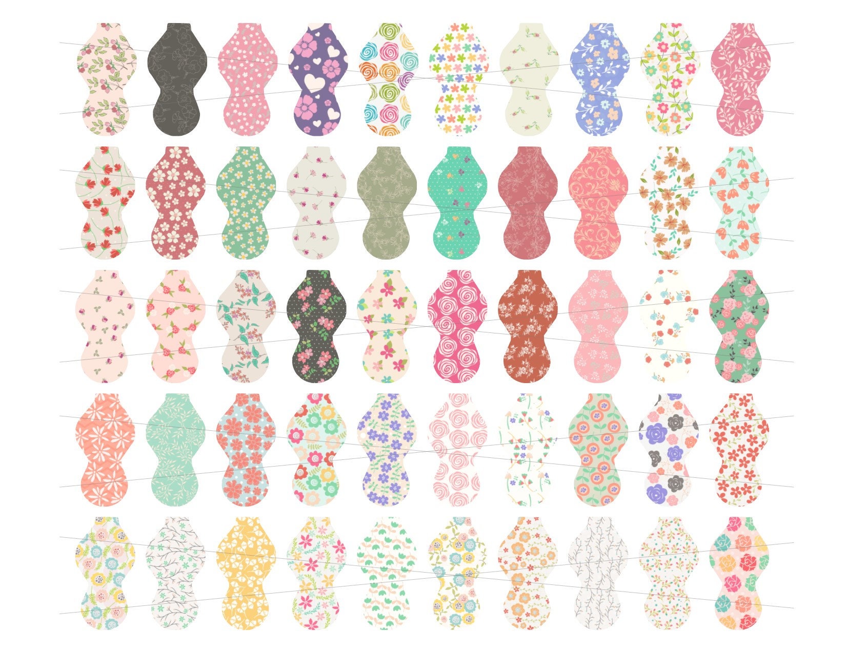 Chapstick holder designs bundle 50 flower designs  etsy