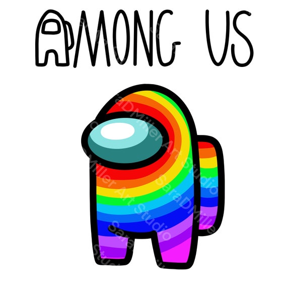 Pop It Among Us Rainbow : New Rainbow/Unicorn/Among us Pop Its Round