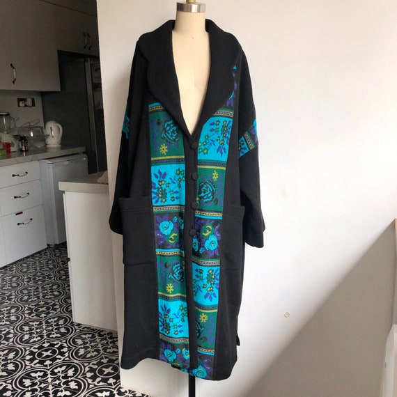 Vintage French Chacok Merino Wool Coat 1990s - image 1