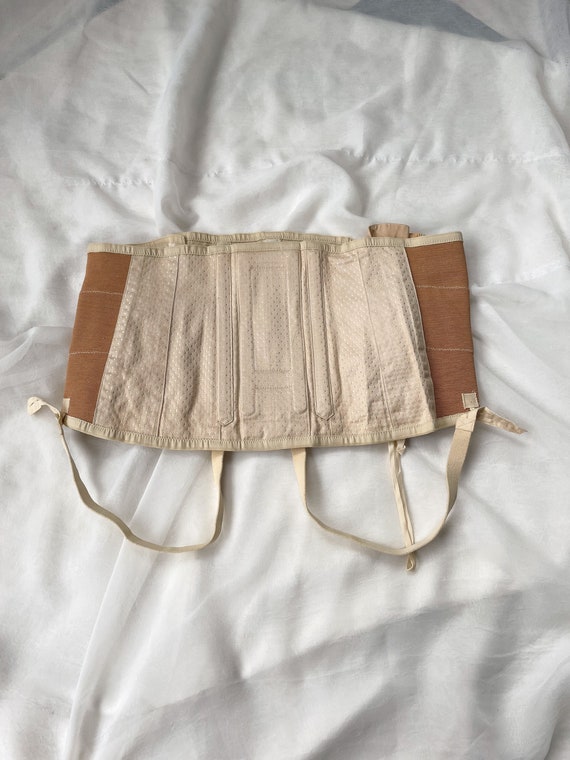 Vintage 1950s neutral corset / girdle skirt - image 5