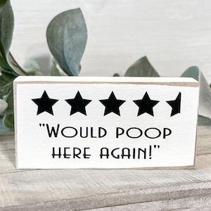 Mini wood sign, mini wood sign for bathroom, Farmhouse decor, mini wood sign, bathroom decor, tiered tray sign