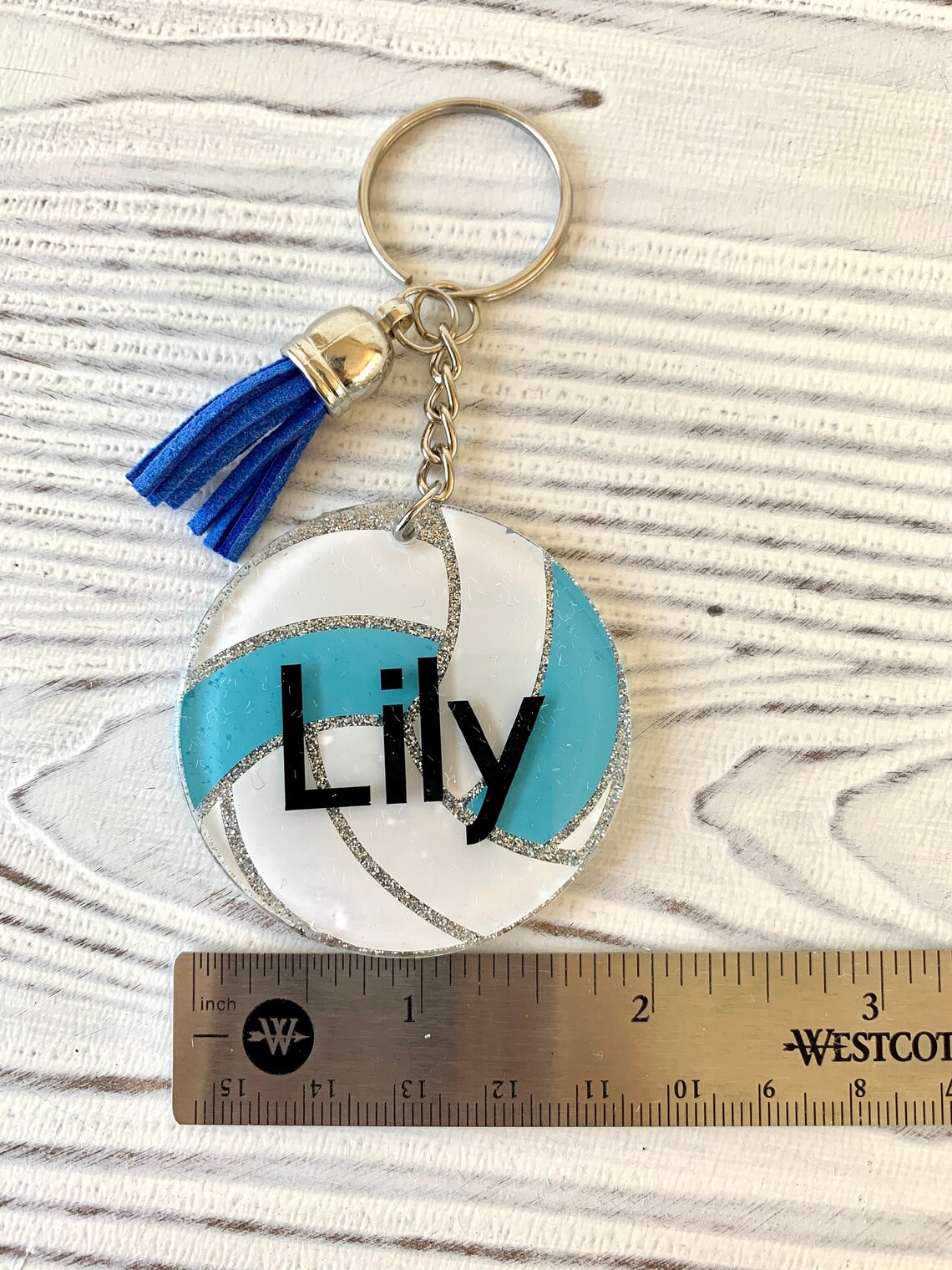 Keychain Volleyball keychain personalized bag charm Etsy