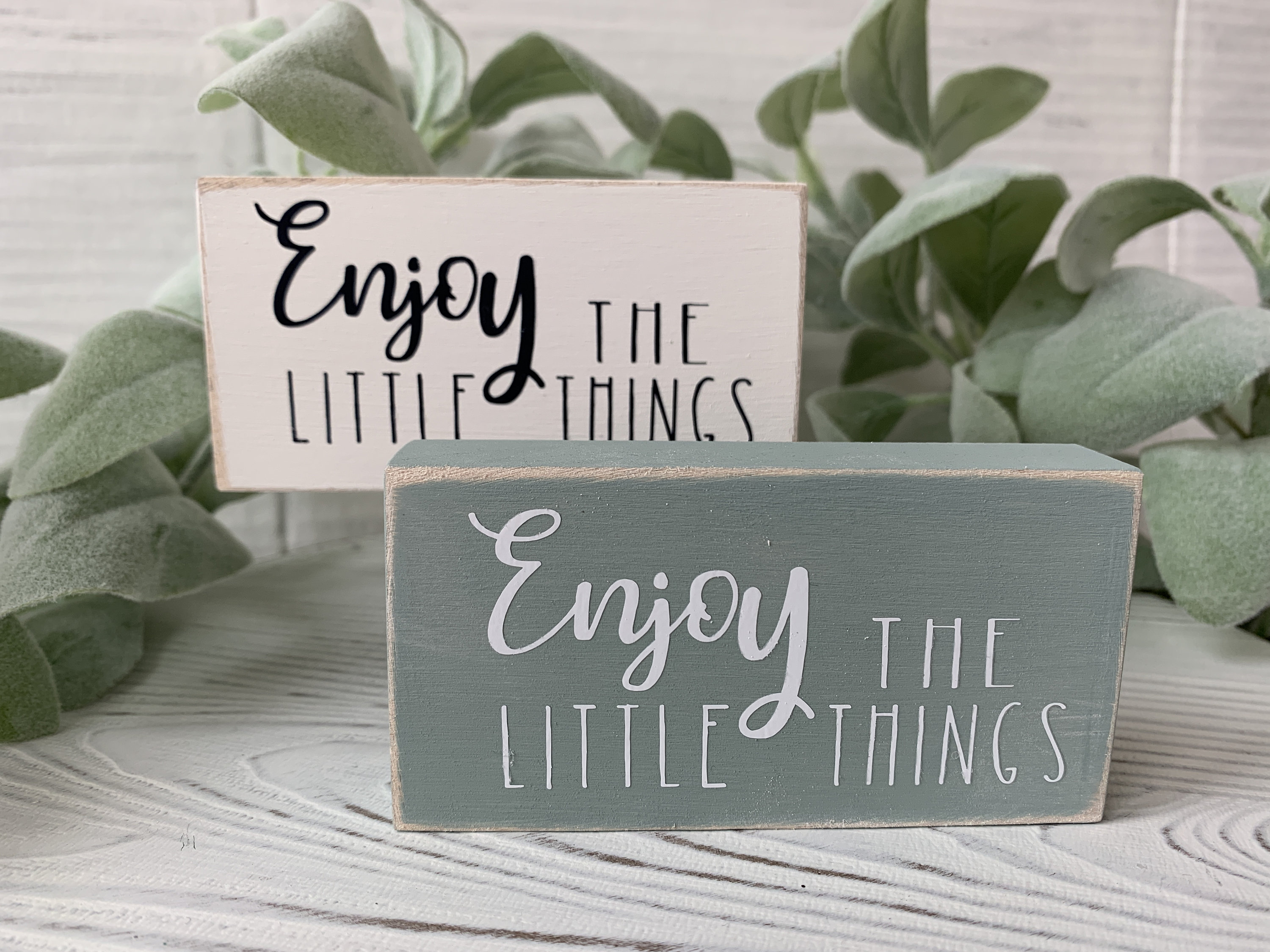 Mini wood sign mantle decor mini sign tiered tray decor | Etsy