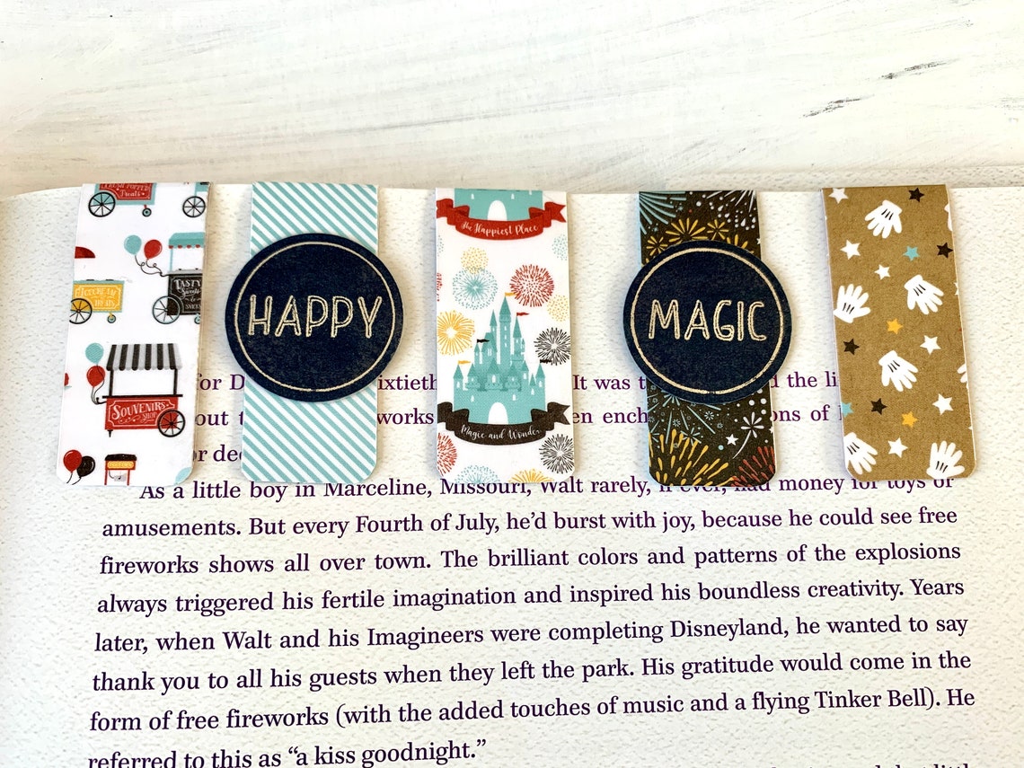 Bookmarks magnetic bookmarks set of 5 personalized | Etsy