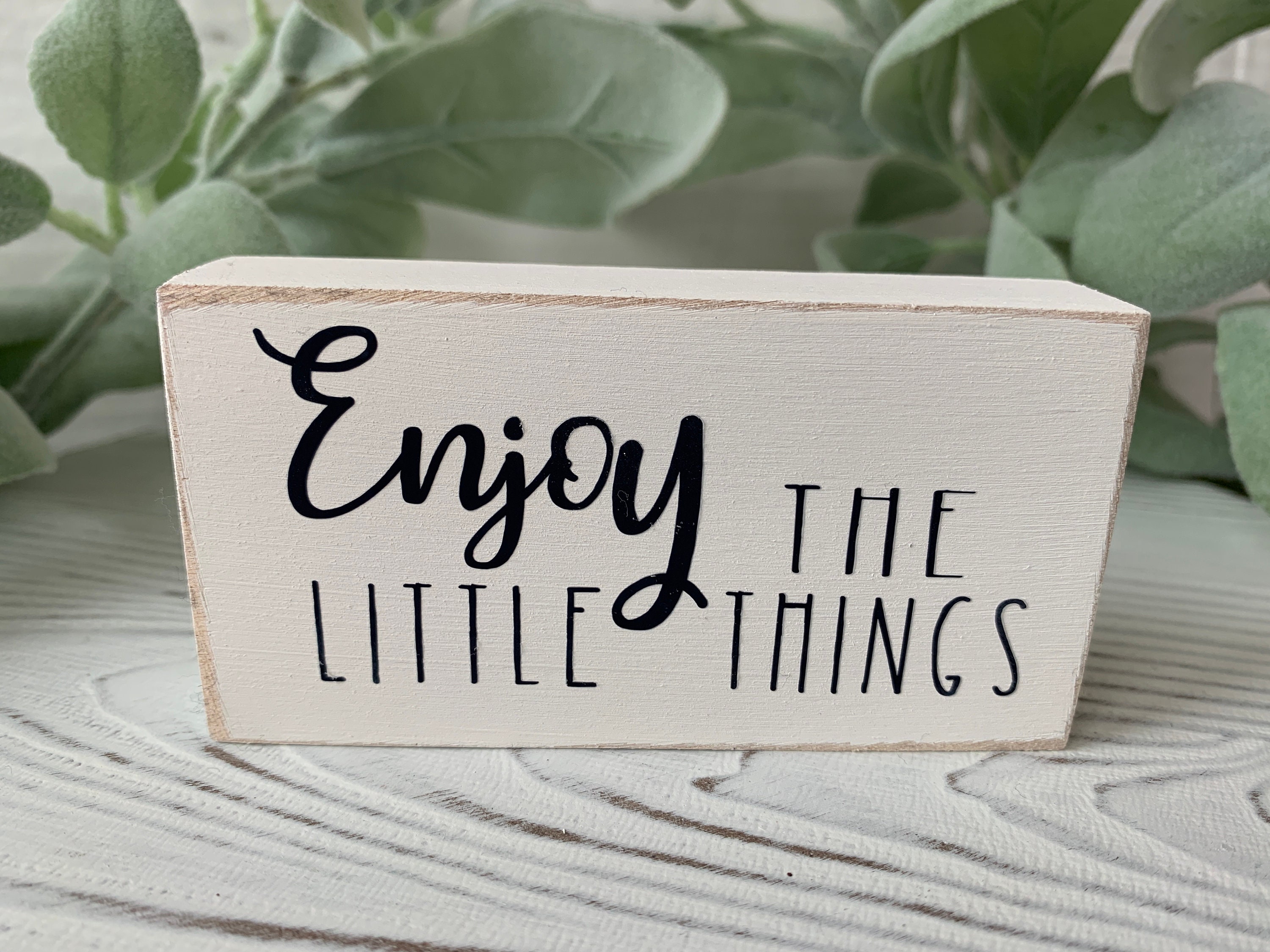 Mini wood sign mantle decor mini sign tiered tray decor | Etsy