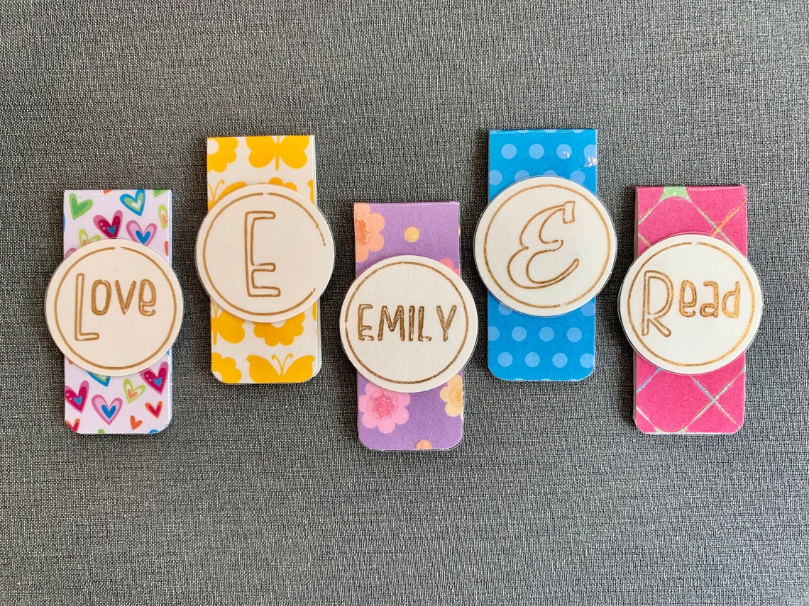 bookmarks personalized set of 5 bookmark book Etsy