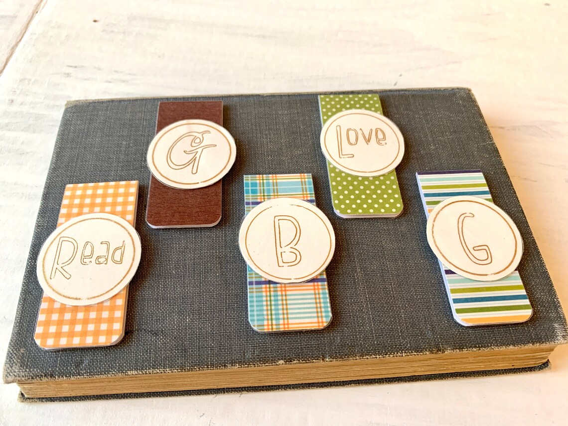 bookmarks personalized set of 5 bookmark book Etsy