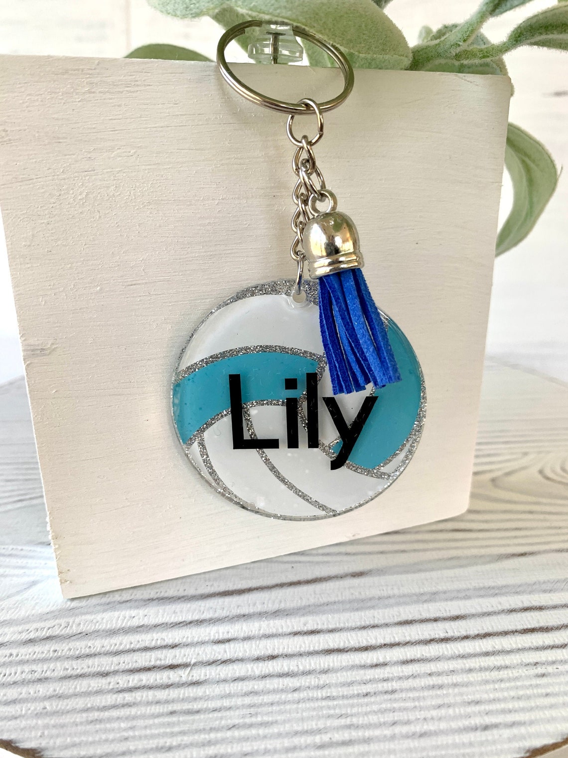 Keychain Volleyball keychain personalized bag charm Etsy