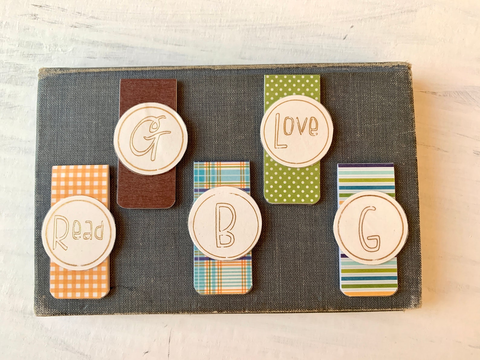 bookmarks personalized set of 5 bookmark book Etsy