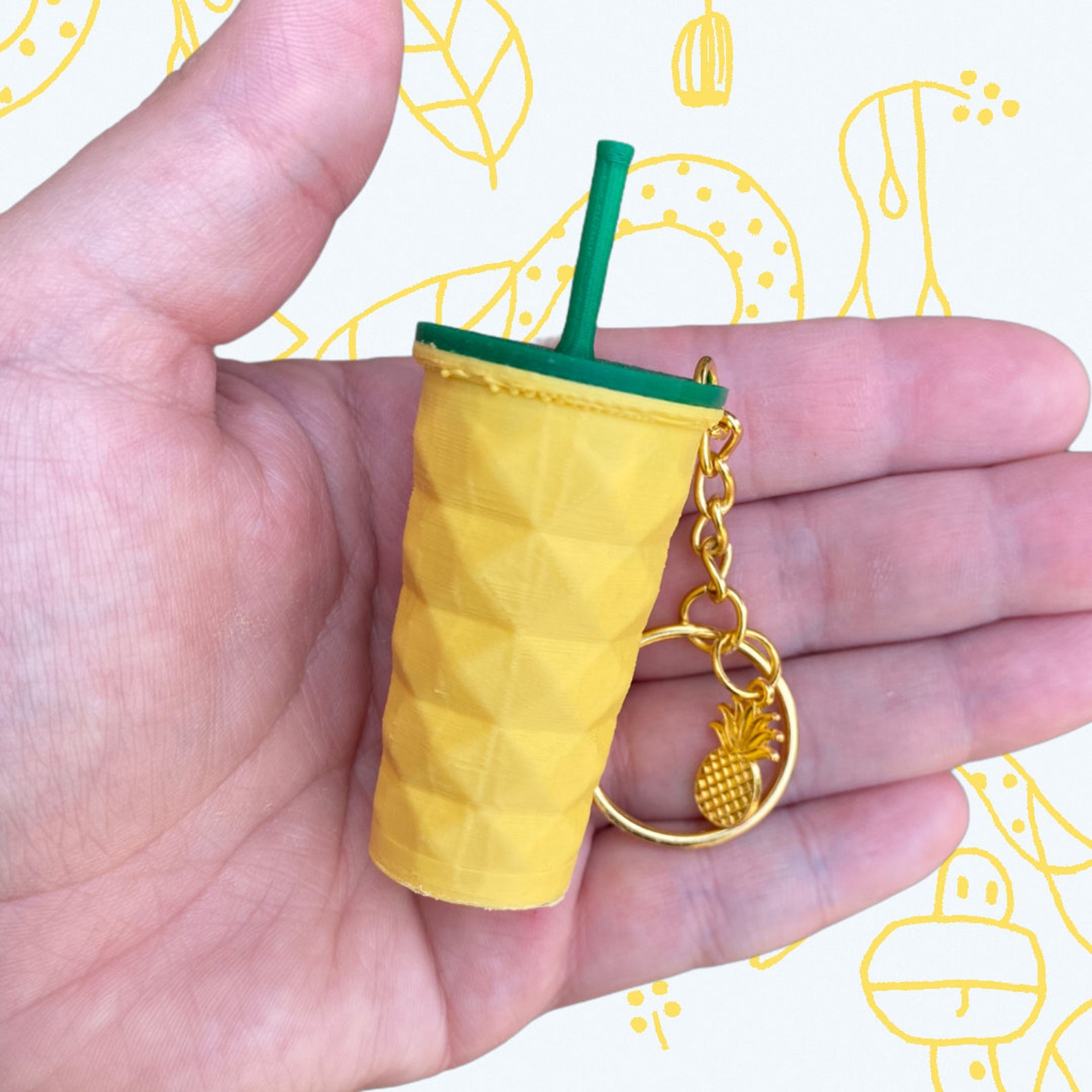 Starbucks Keychain Studded Tumbler Keychain Cute Etsy