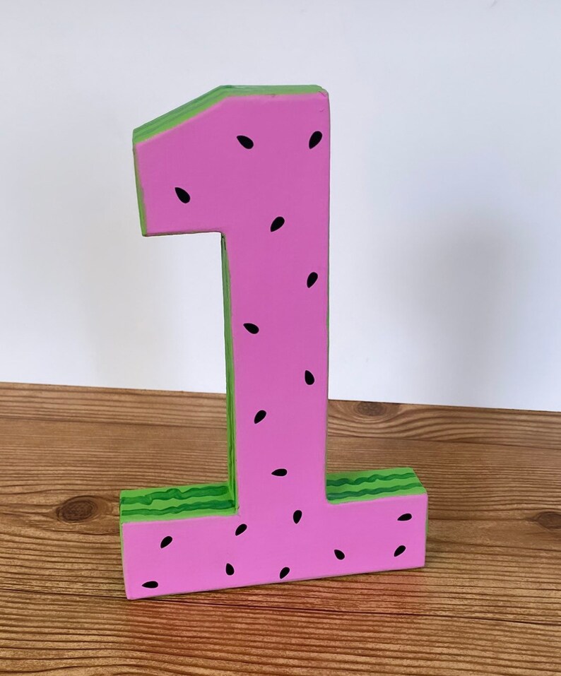photo prop one in a melon ONE watermelon letters 1st birthday room decor