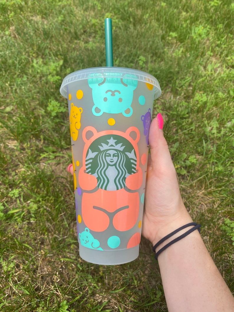 Gummy Bear Starbucks Cup 24 oz Reusable Custom Starbucks Etsy