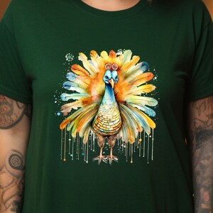 Watercolor Turkey Tshirt, Thanksgiving Sale, Thanksgiving Sweater, Thanksgiving Hoodie, Thanksgiving Gifts, Thanksgiving Trivia