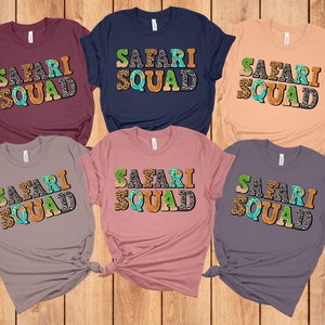Safari Squad Shirt, Safari Gift, Safari Guide Shirt, Safari Trip Shirt, Family Vacation Shirts, Safari Birthday, African Safari, Zoo Shirt