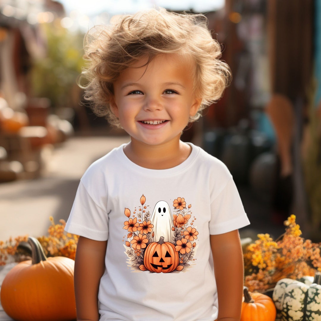 Halloween Cute Ghost Shirt Halloween Kids Tshirt Antique - Etsy