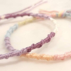Handmade threaded woven friendship bracelet/ anklet/ rakhi
