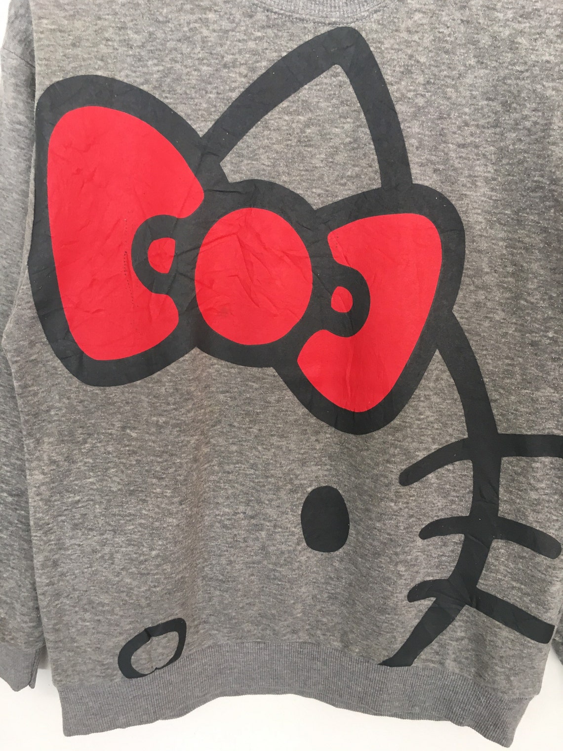 Hello Kitty Cartoon Sweater Spellout Pullover Jumper - Etsy