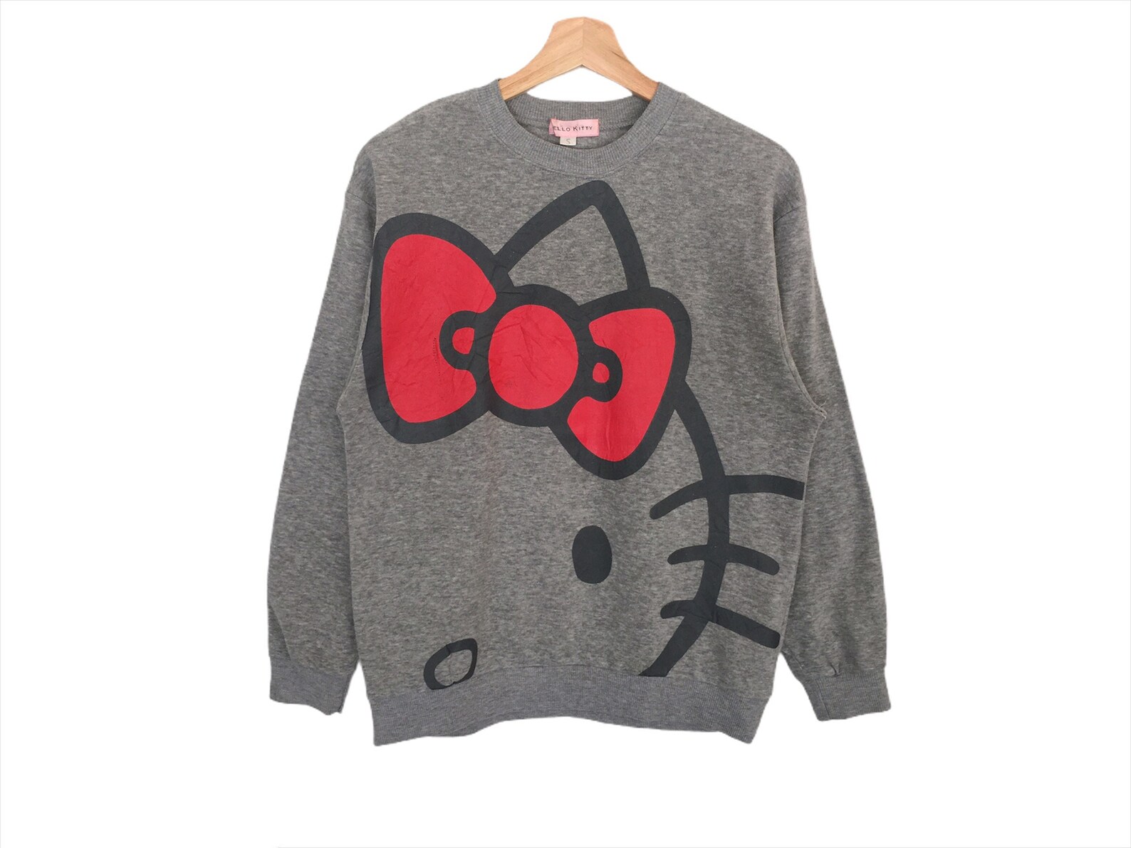 Hello Kitty Cartoon Sweater Spellout Pullover Jumper Etsy