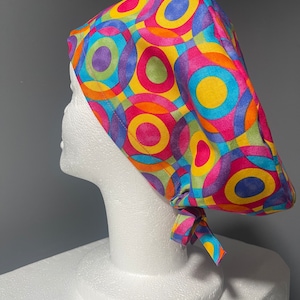 Printed Scrub cap, Dental cap, nurse cap, veterinary, medical, frontliner