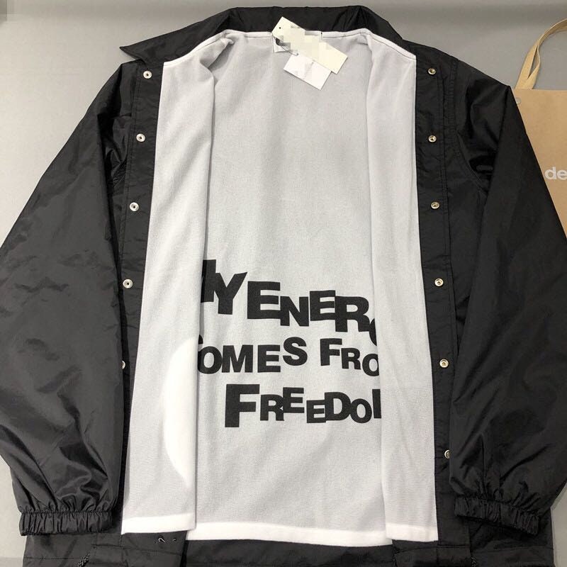 CDG Comme Des Garcons Coach Jacket Windbreaker Black Size M L XL