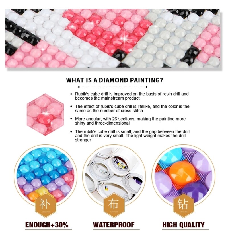 Supply popular 5D diamond painting DIY digital oil painting diamond embroidery Square round art gift cross stitch home decoration painting