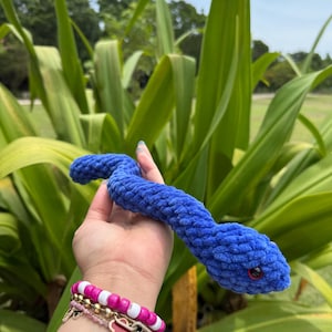 Snake Handmade Crochet Plushie Amigurumi Crochet Snake
