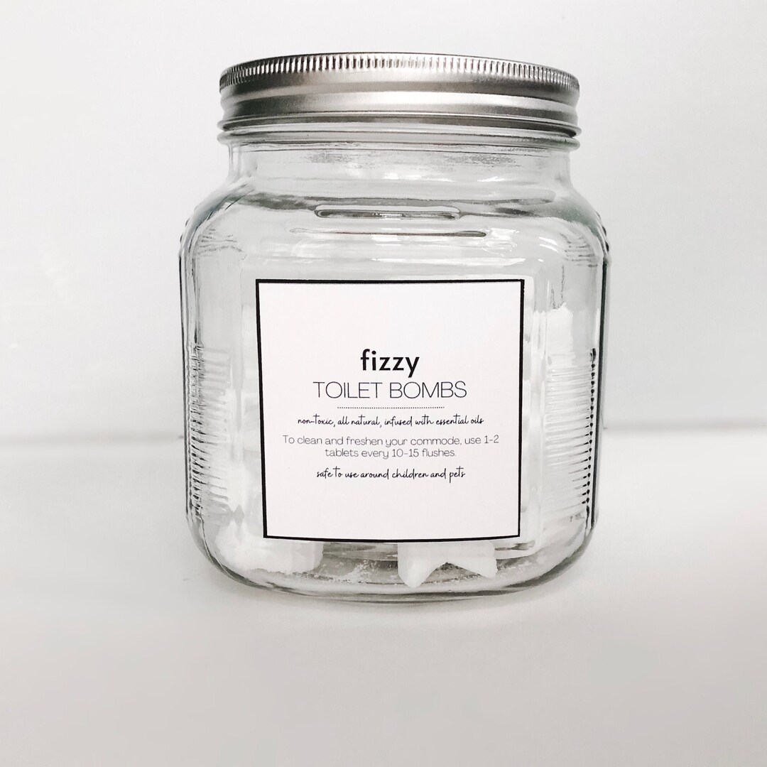 Toilet Cleaner Bomb Label and Recipe Card Etsy