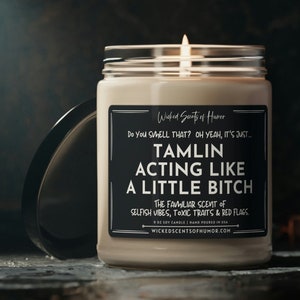 Tamlin's a Bitch, ACOTAR Spring Court Velaris, Bookish Gift, Reader Gift, Funny Adult Candles, All Natural 9oz Soy Candle, ACOMAF Merch