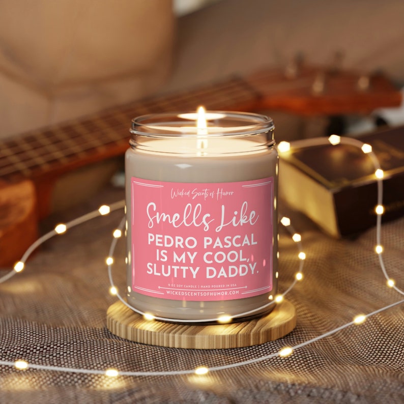 Pedro Pascal Cool Slutty Daddy Pedro Pascal Candle Gift for - Etsy