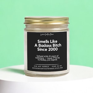 25th Birthday Gifts | 25th Birthday Candle, Happy 25th Birthday, Funny 25th Birthday, Friends 25th Birthday, 25th Gift For Her, Born In 2000