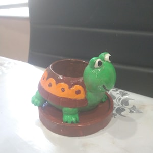 Tortuga de gesso. turtle pot