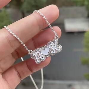 18k Iced Name Necklace, Diamond Choker, Gold Enamel Bubble Nameplate, Personalized Gifts for Girlfriend, Sparkly Luxurious Bling 2026