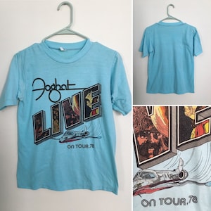 Vintage 70's FOGHAT tour T shirt soft tee small image 1