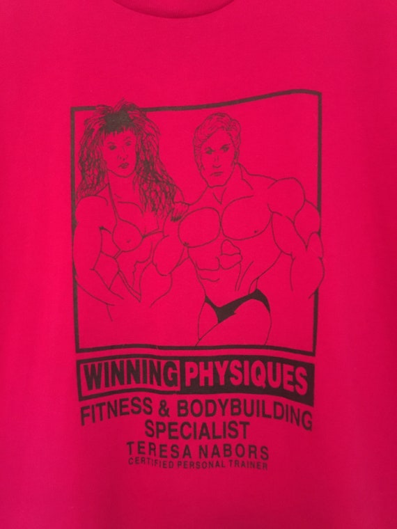 Vintage 80’s Bodybuilder Workout Muscle Buff Man … - image 7